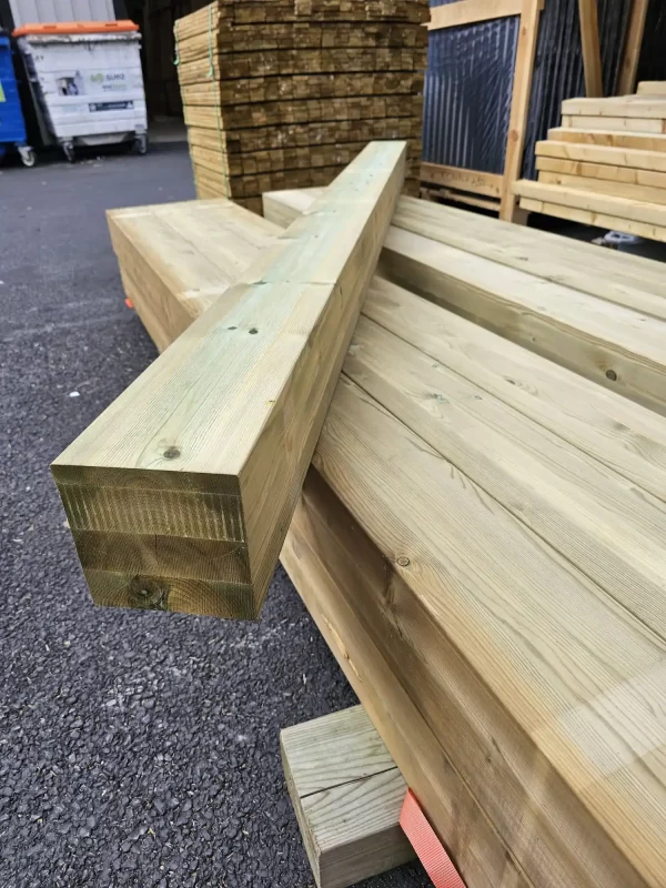 140x140 Smooth Green Treated Post