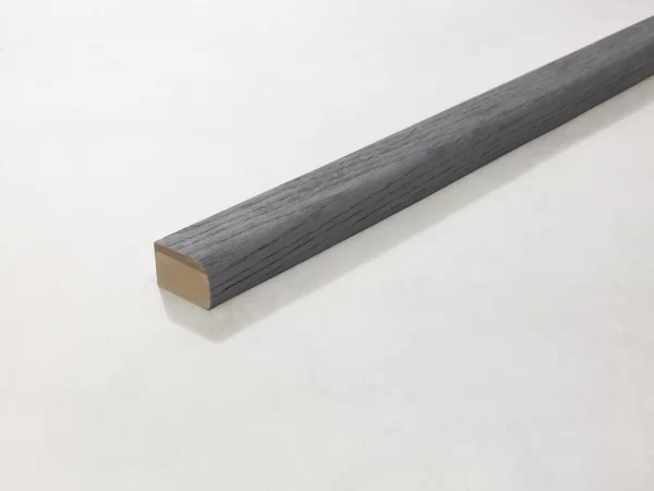 Millboard Enhanced Grain Brushed Basalt Edging Bullnose Flexible 50 x 32 x 2400mm