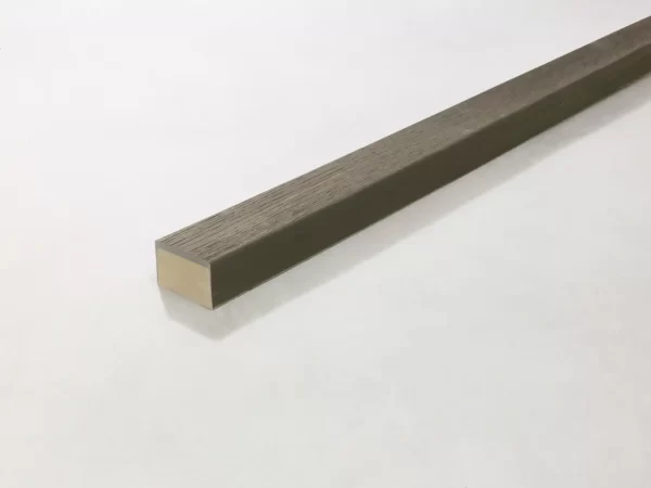 Millboard Enhanced Grain Ebony Grey Edging Square Edge Flexible 50 x 32 x 2400mm