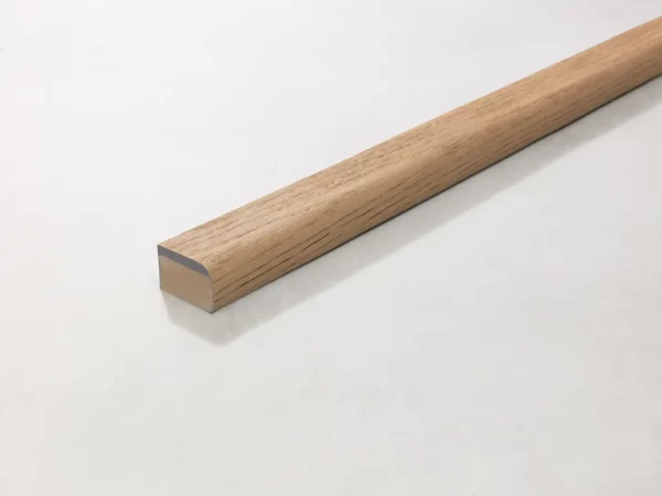 Millboard Enhanced Grain Golden Oak Edging Bullnose Flexible 50 x 32 x 2400mm