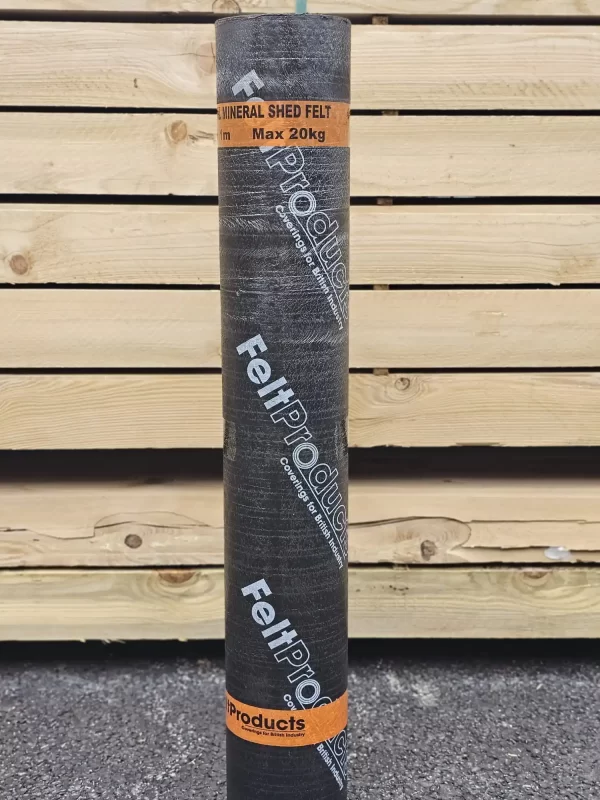 Glass Fibre Shed Felt - Charcoal Mineral - 10m x 1m Max. 20kg