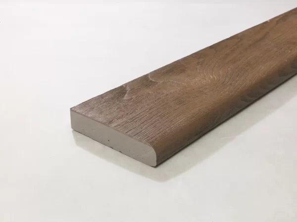 Millboard Enhanced Grain Antique Oak Bullnose Board 150 x 32 x 3600mm