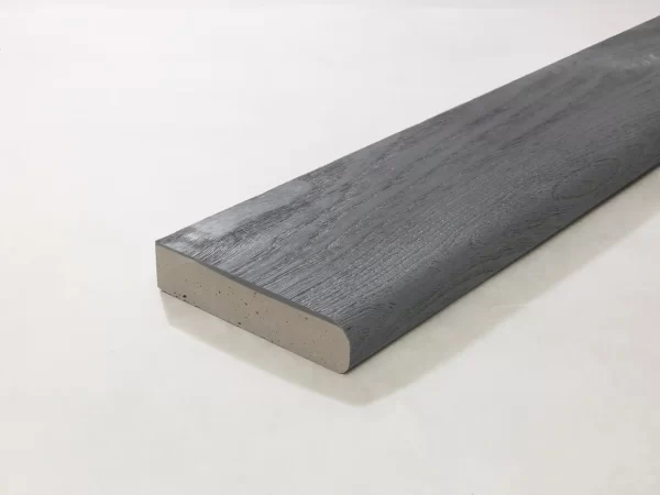 Millboard Enhanced Grain Brushed Basalt Bullnose Board 150 x 32 x 3600mm