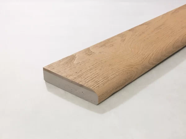 Millboard Enhanced Grain Golden Oak Bullnose Board 150 x 32 x 3600mm