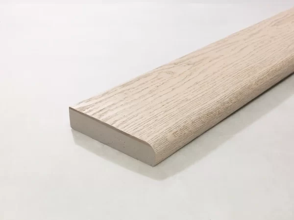 Millboard Enhanced Grain Limed Oak Bullnose Board 150 x 32 x 3600mm